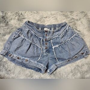 Oli & Hali Blue Distressed Jean Shorts